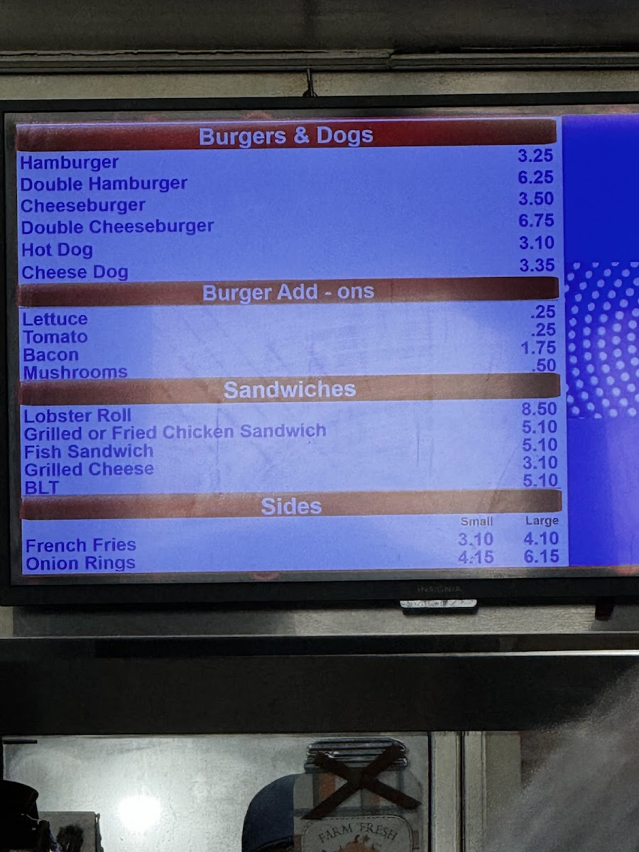 Menu Roy's All Steak Hamburgers-1